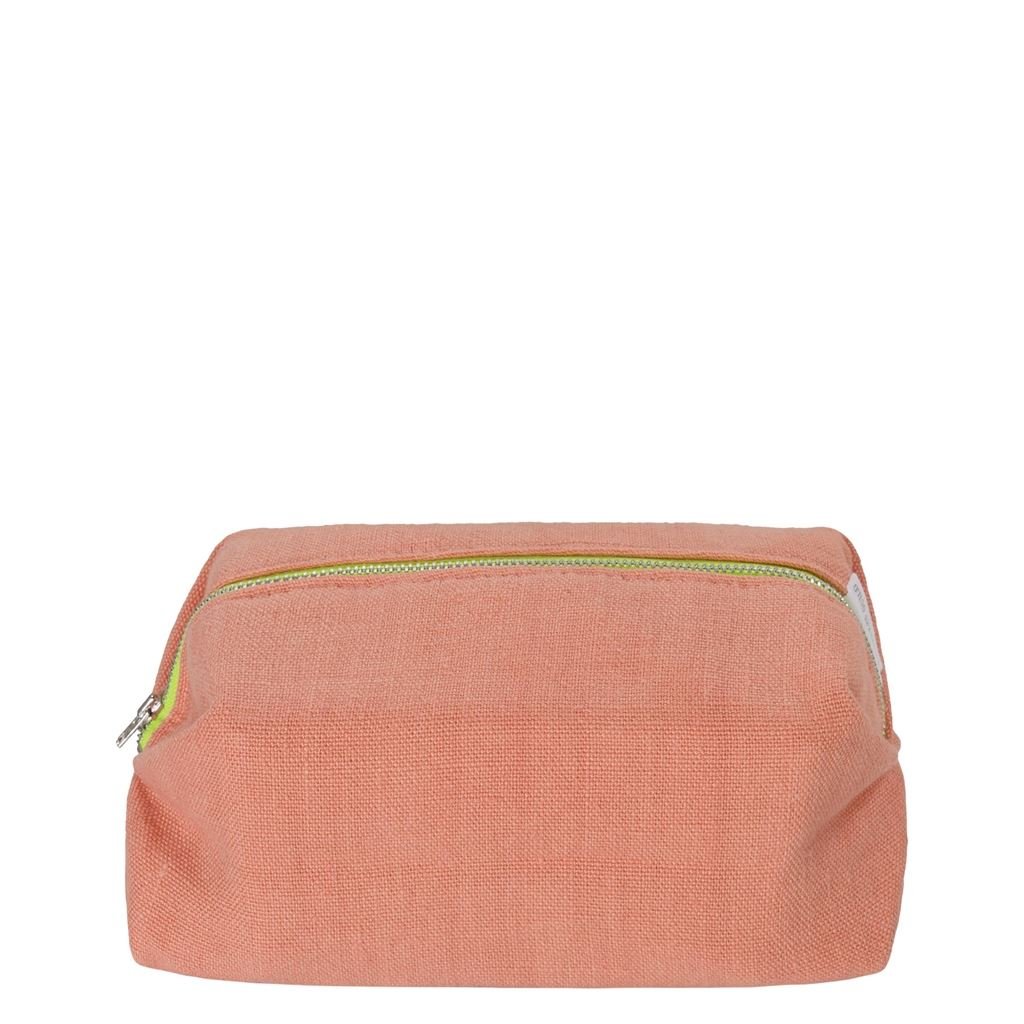 brera lino papaya medium washbag