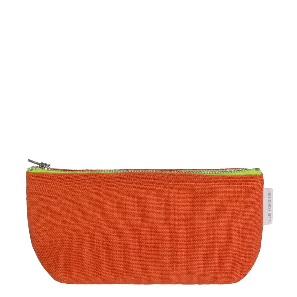 brera lino persimmon small washbag