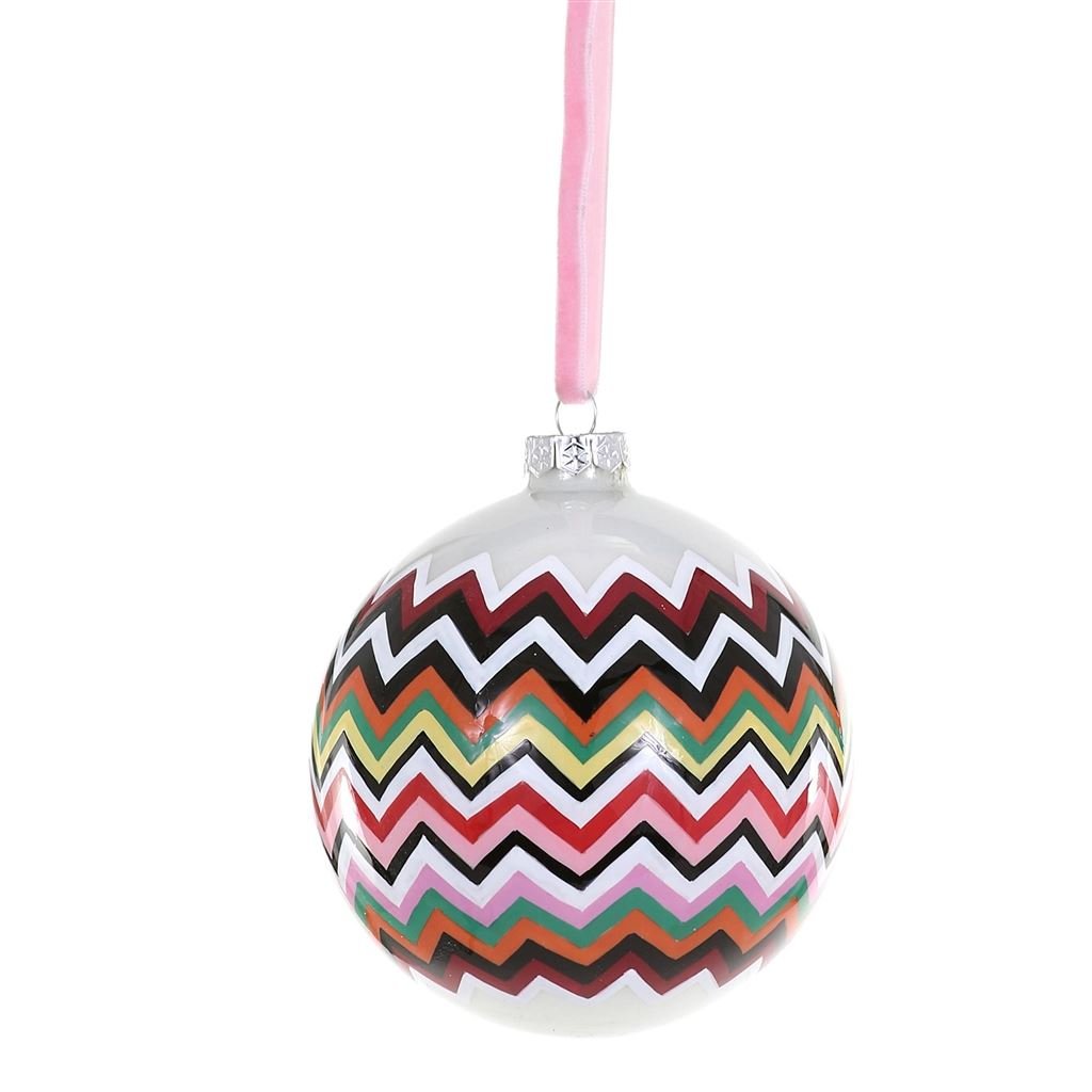 Zig Zag Bauble Christmas Decoration