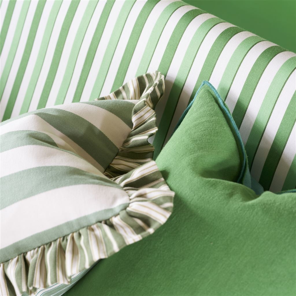 Coussin Berkeley Stripe Celadon 