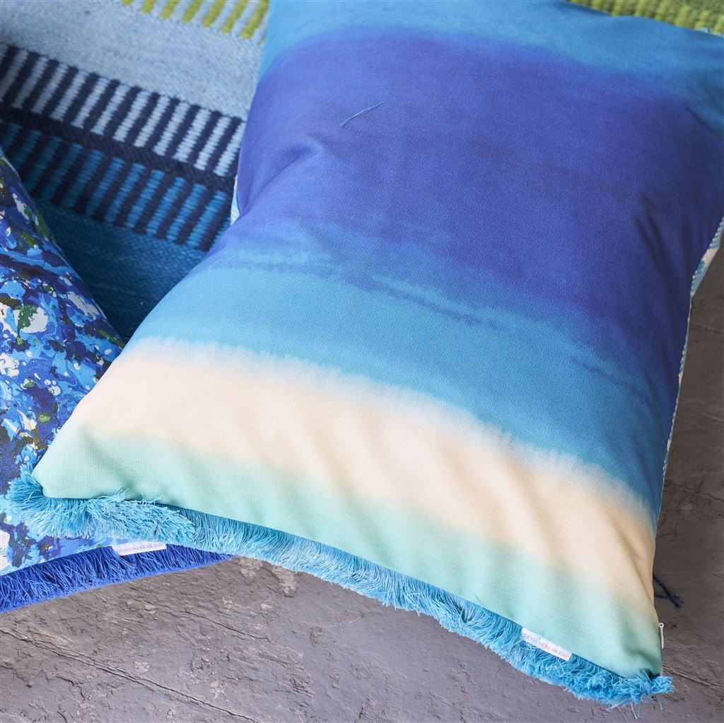 Tarakan Azure Outdoor Decorative Pillow