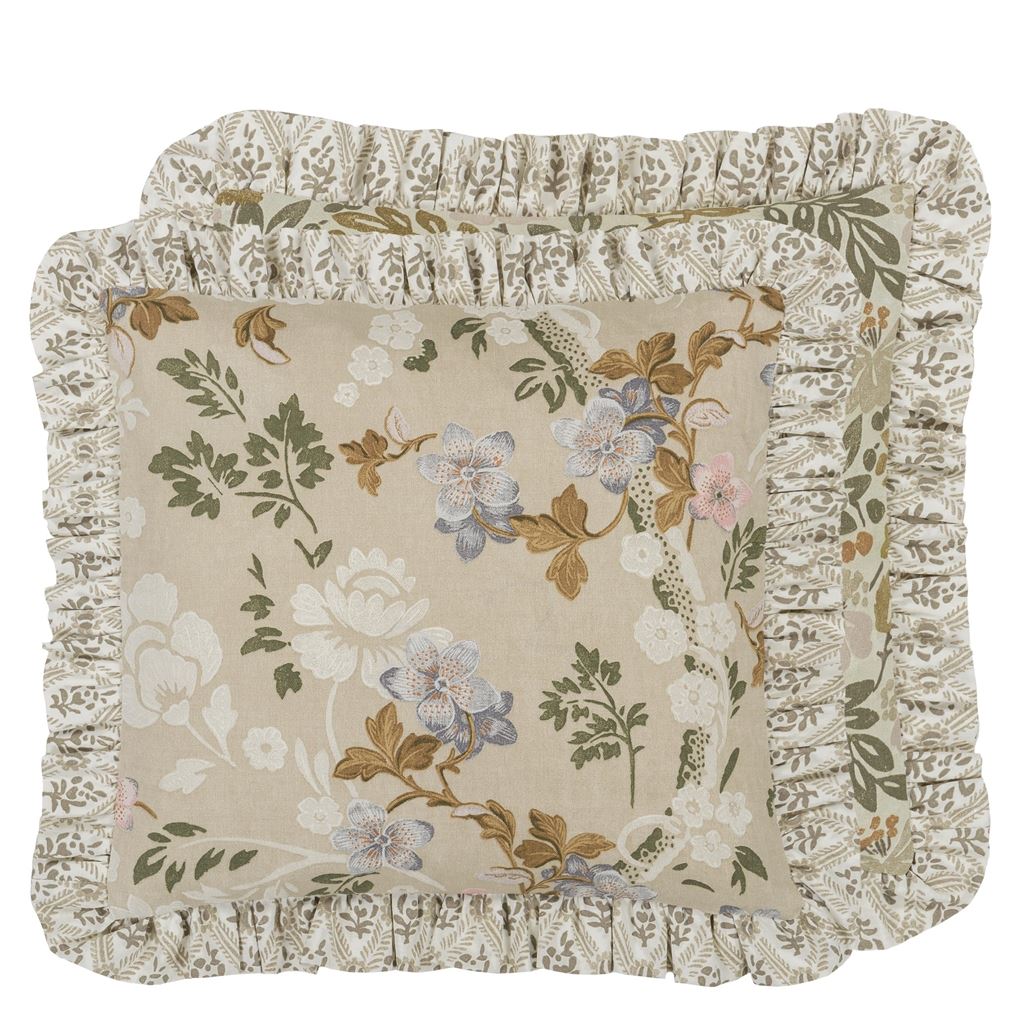 Eagle House Damask Limestone Cushion