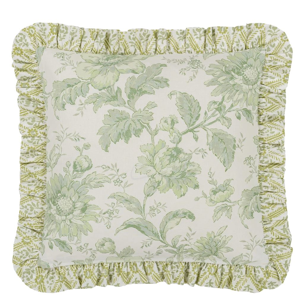 Craven Street Flower Willow Cushion - Reverse