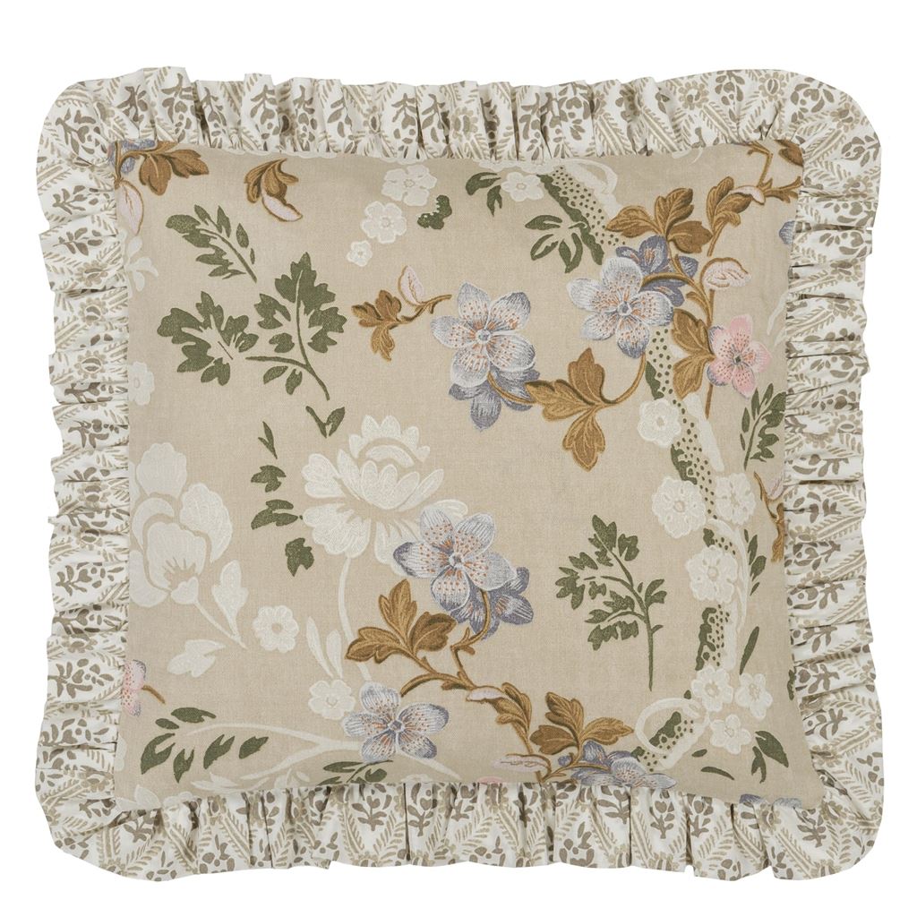 Eagle House Damask Limestone Cushion