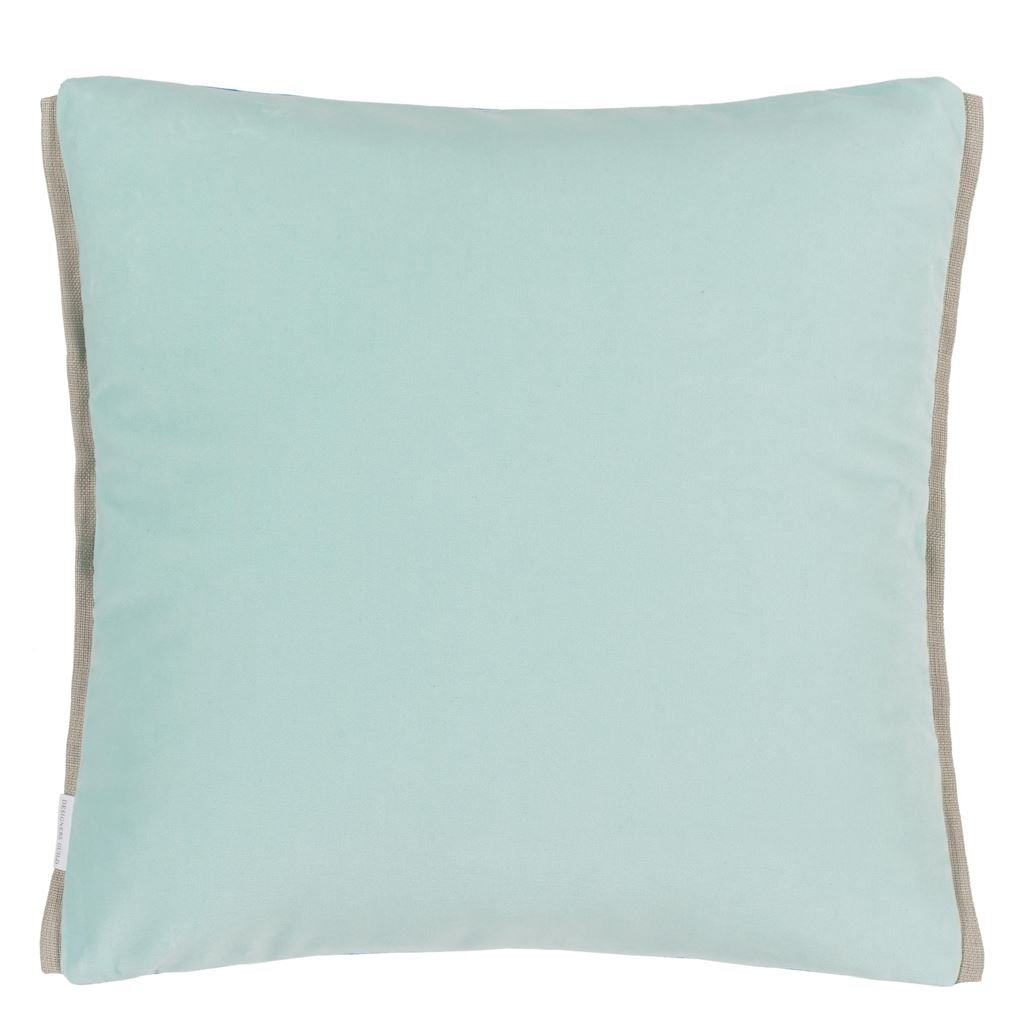 Varese Azure & Pale Aqua Cushion - Reverse