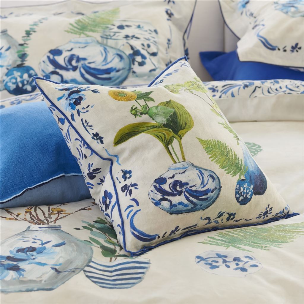 Kawana Linen Cobalt Cushion