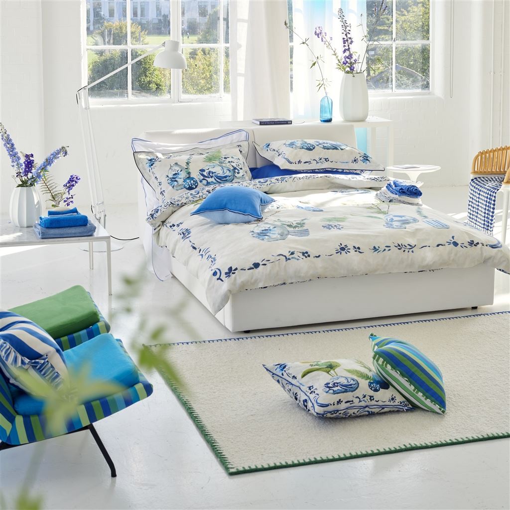 Kawana Delft Cotton Bed Linen