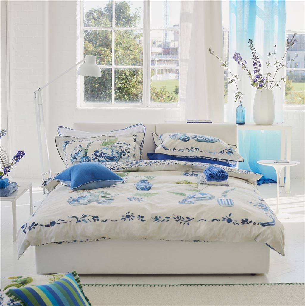 Kawana Delft Cotton Bed Linen