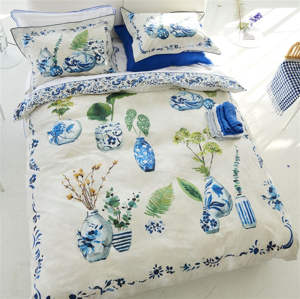 Kawana Delft Cotton Bed Linen