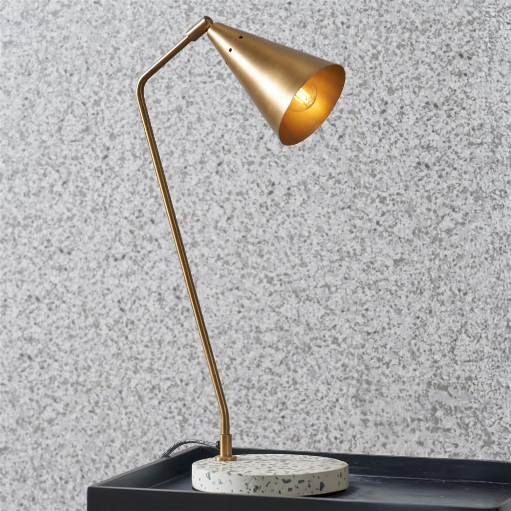 Pavonazzo Graphite Desk Lamp