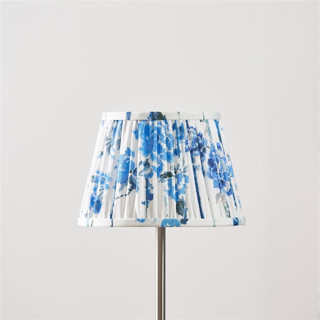 Kyoto Flower Cobalt Pleated Shade