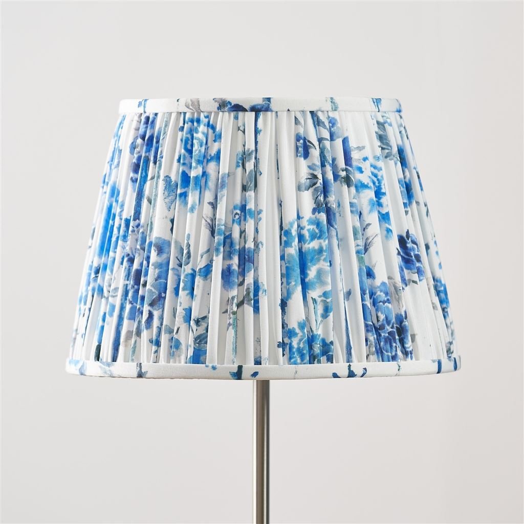 Kyoto Flower Cobalt Pleated Shade