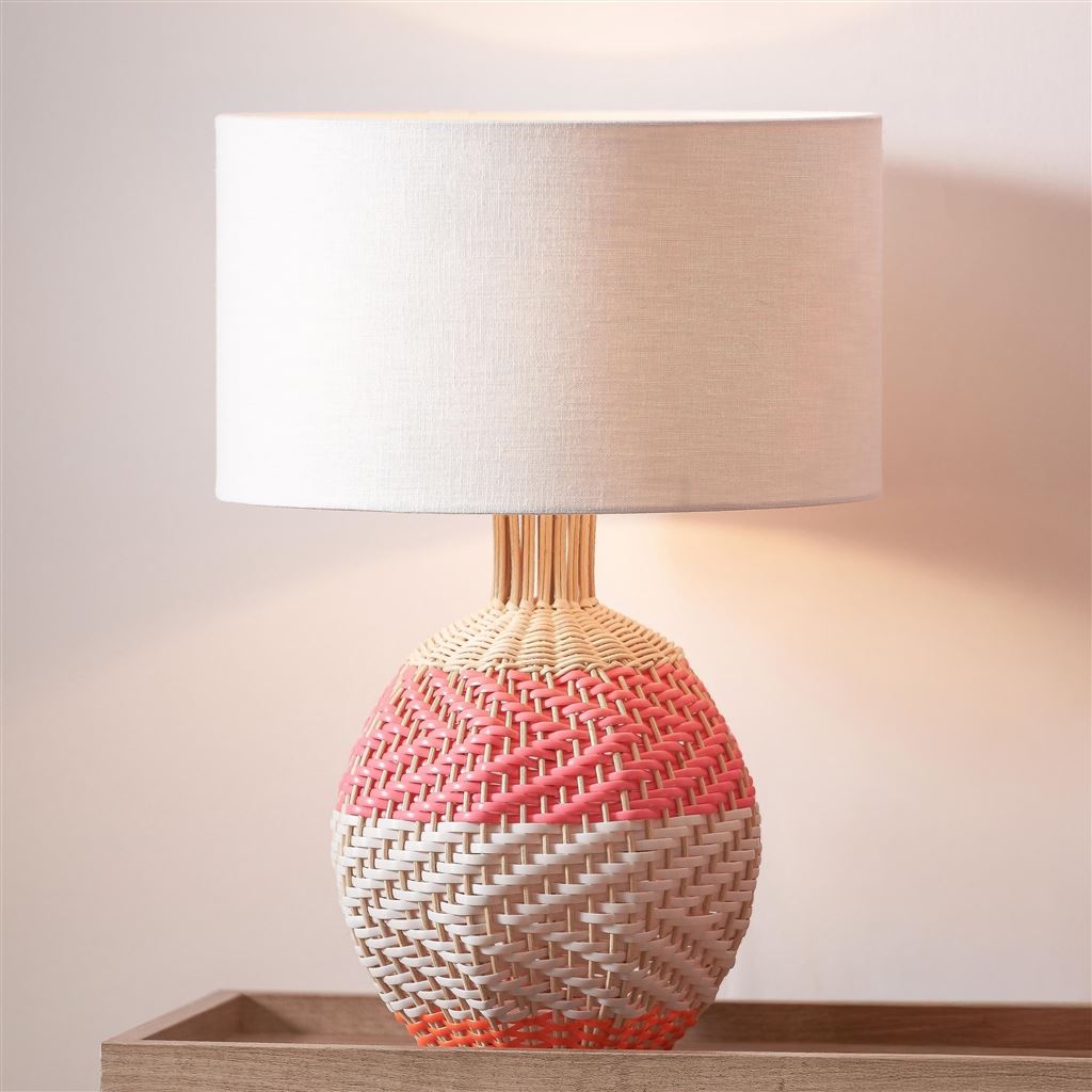 Brera Pimento Raffia Small Table Lamp