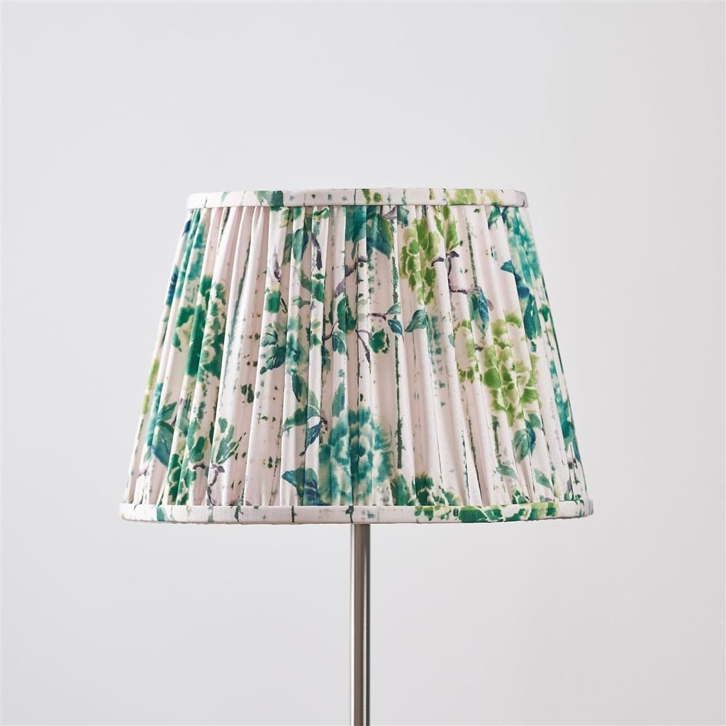 Kyoto Flower Emerald Pleated Shade