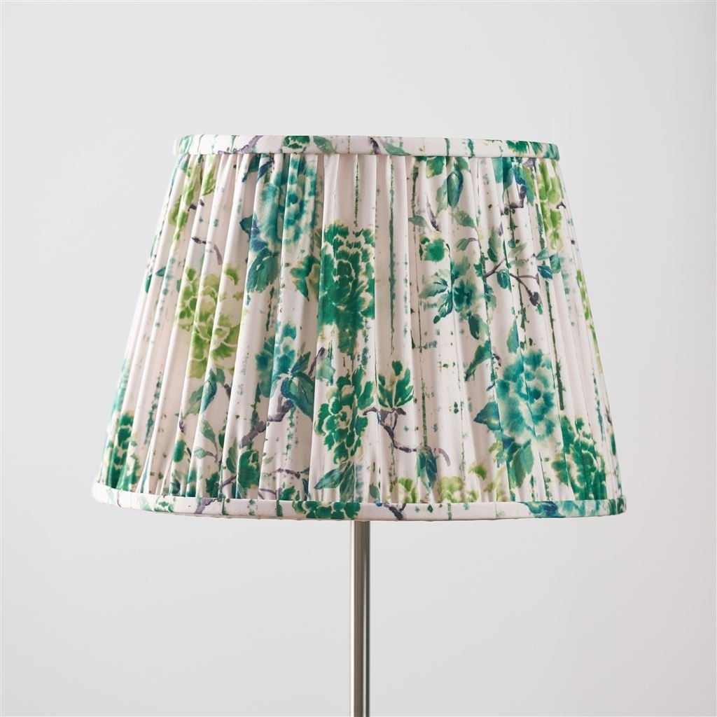 Kyoto Flower Emerald Pleated Shade