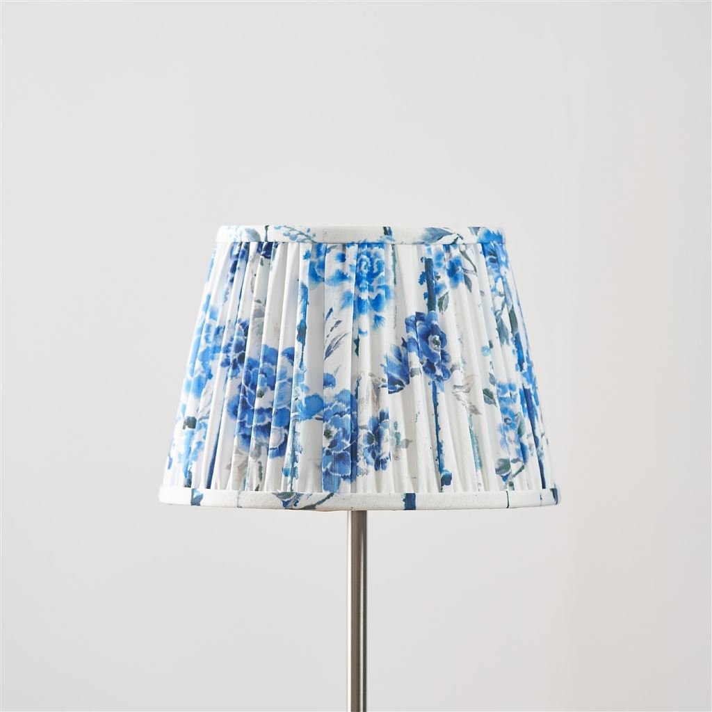 Kyoto Flower Cobalt Pleated Shade