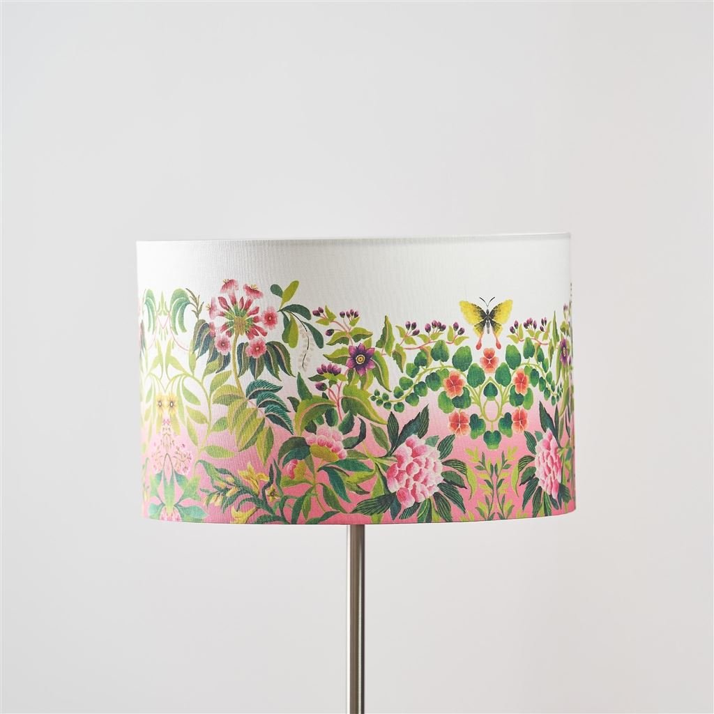 Ikebana Fuchsia Drum Shade