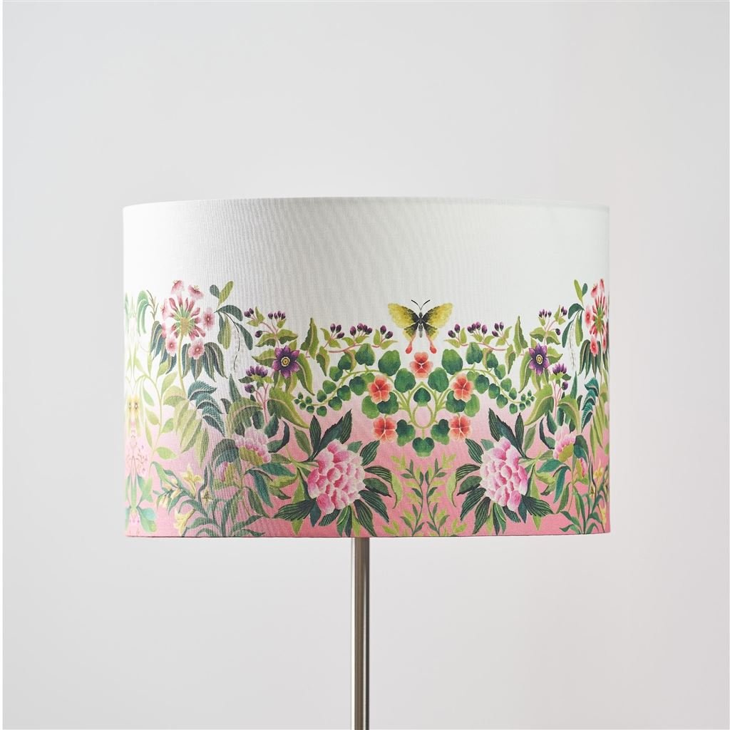 Ikebana Fuchsia Drum Shade