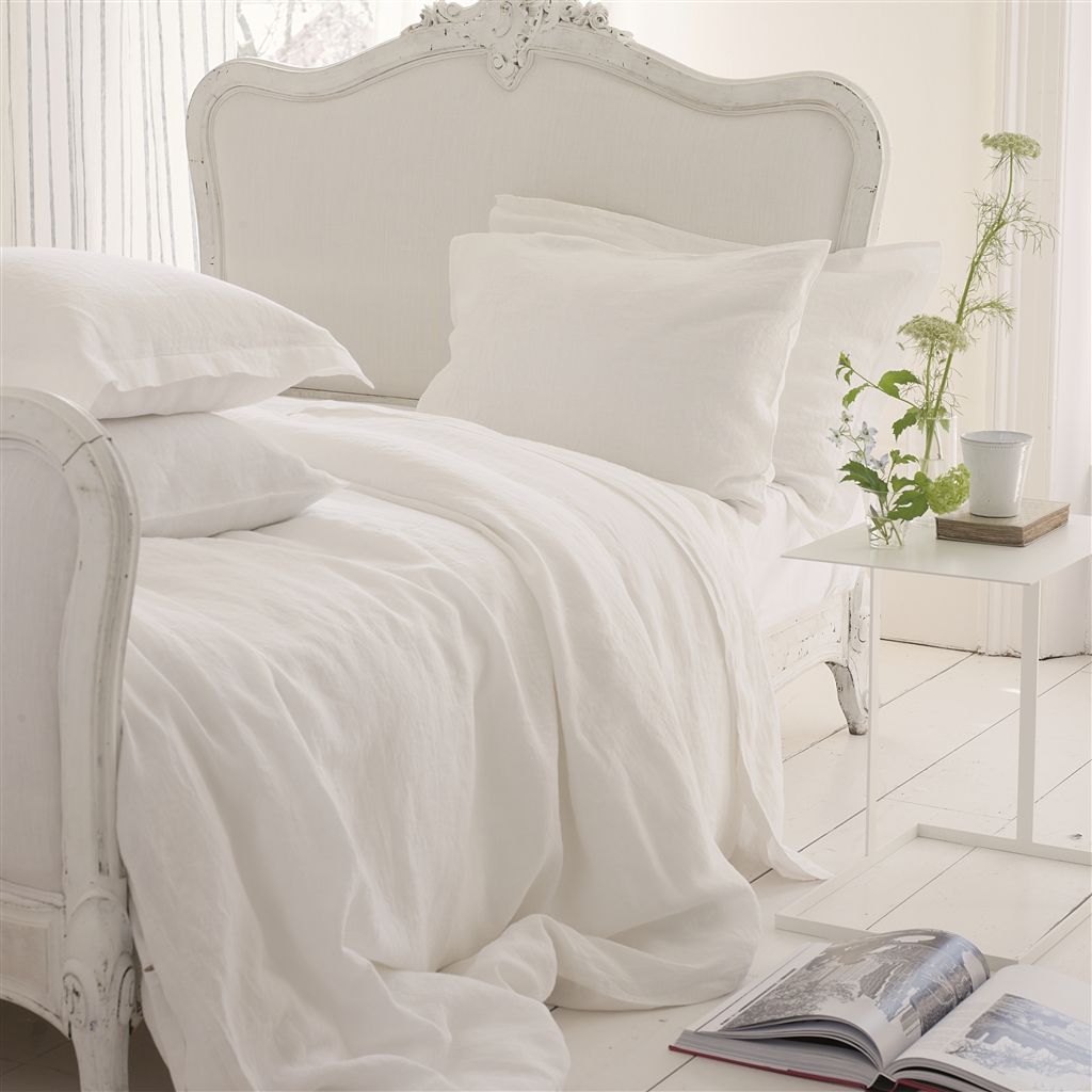 Biella Alabaster Pure Linen Bed Linen