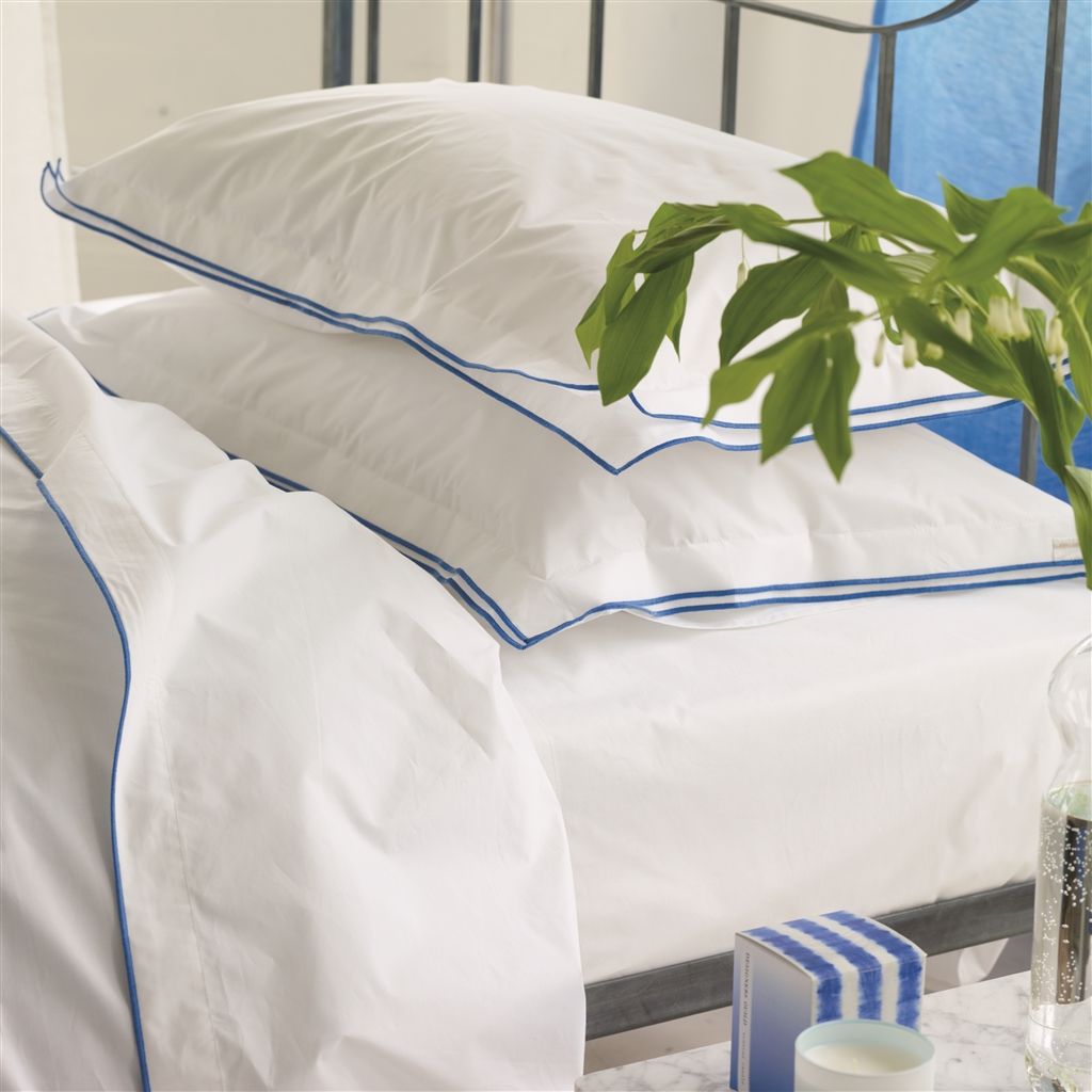 Astor Cobalt Flat Sheets 