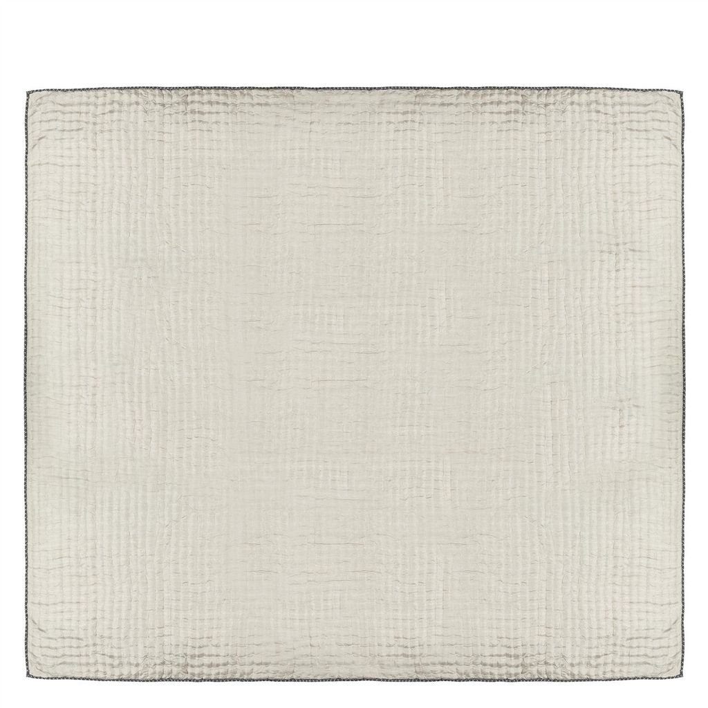 Chenevard Silver & Slate Large Quilt - Reverse