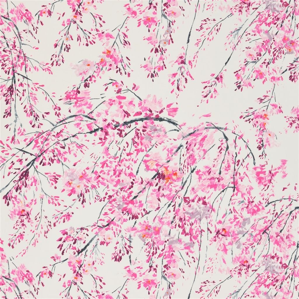 plum blossom - peony fabric