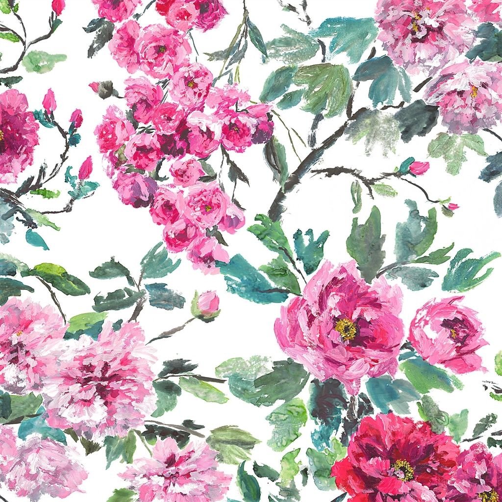 shanghai garden - peony fabric