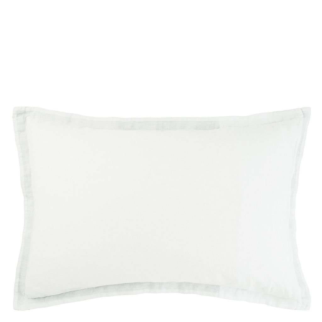 Biella Alabaster Plain White Linen Bed Linen | Designers Guild