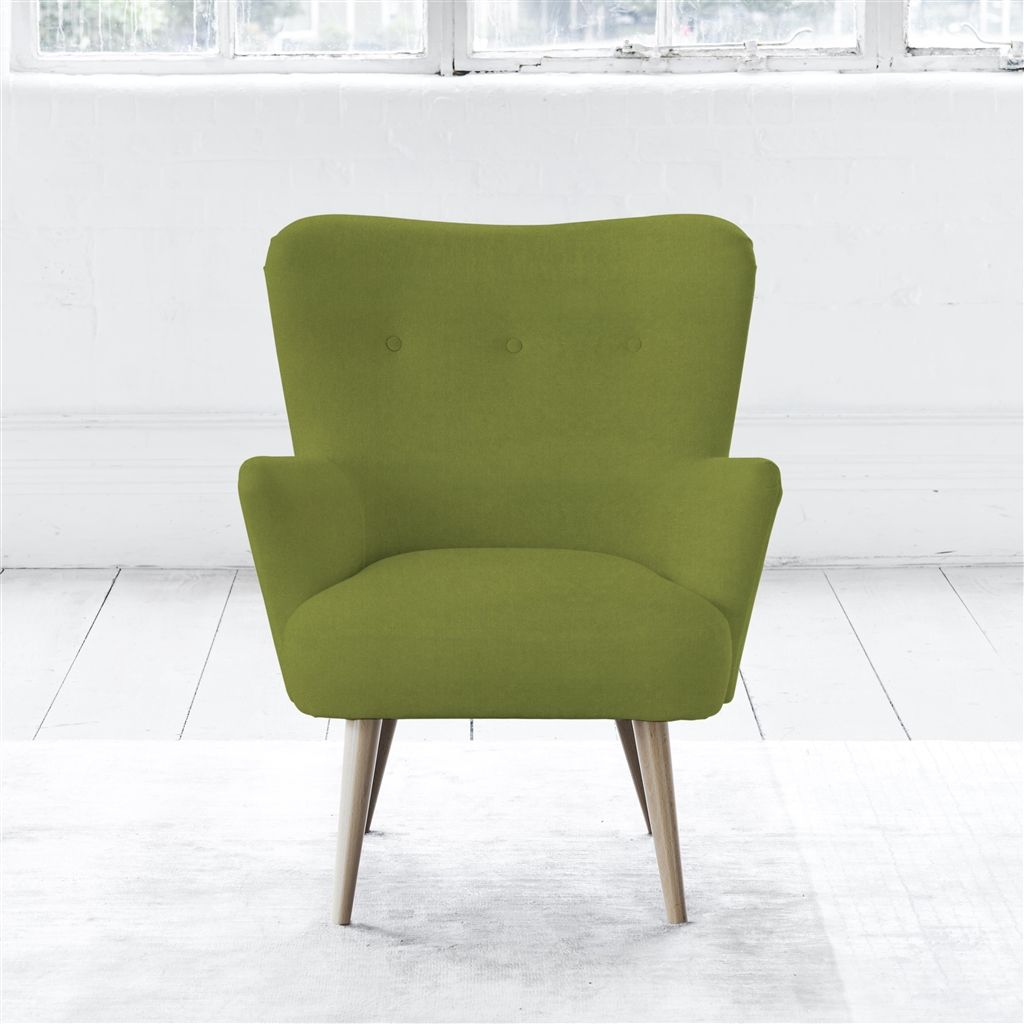 Florence Chair - Self Buttons - Beech Leg - Cassia Apple