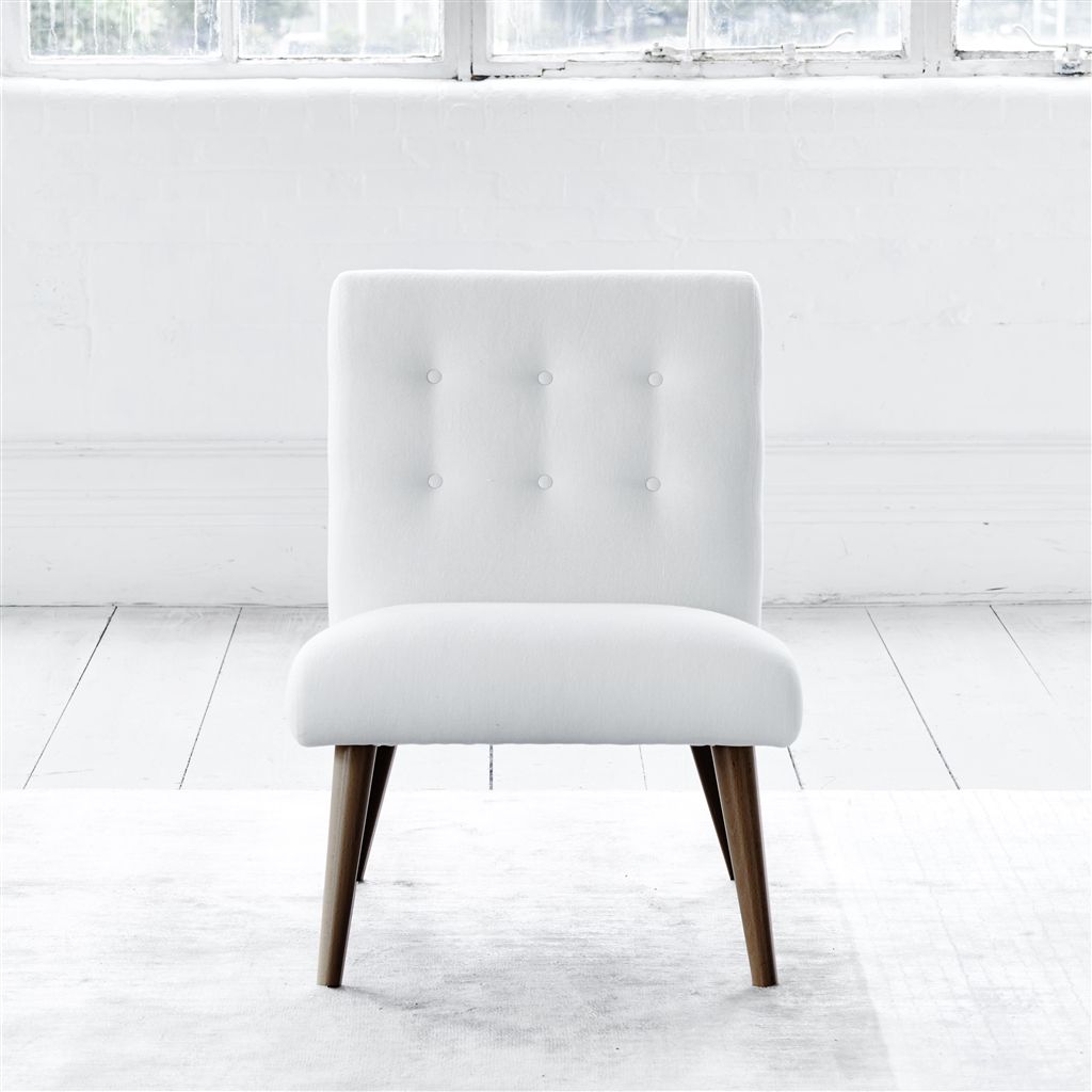 Eva Chair - Walnut Leg - Brera Lino Alabaster