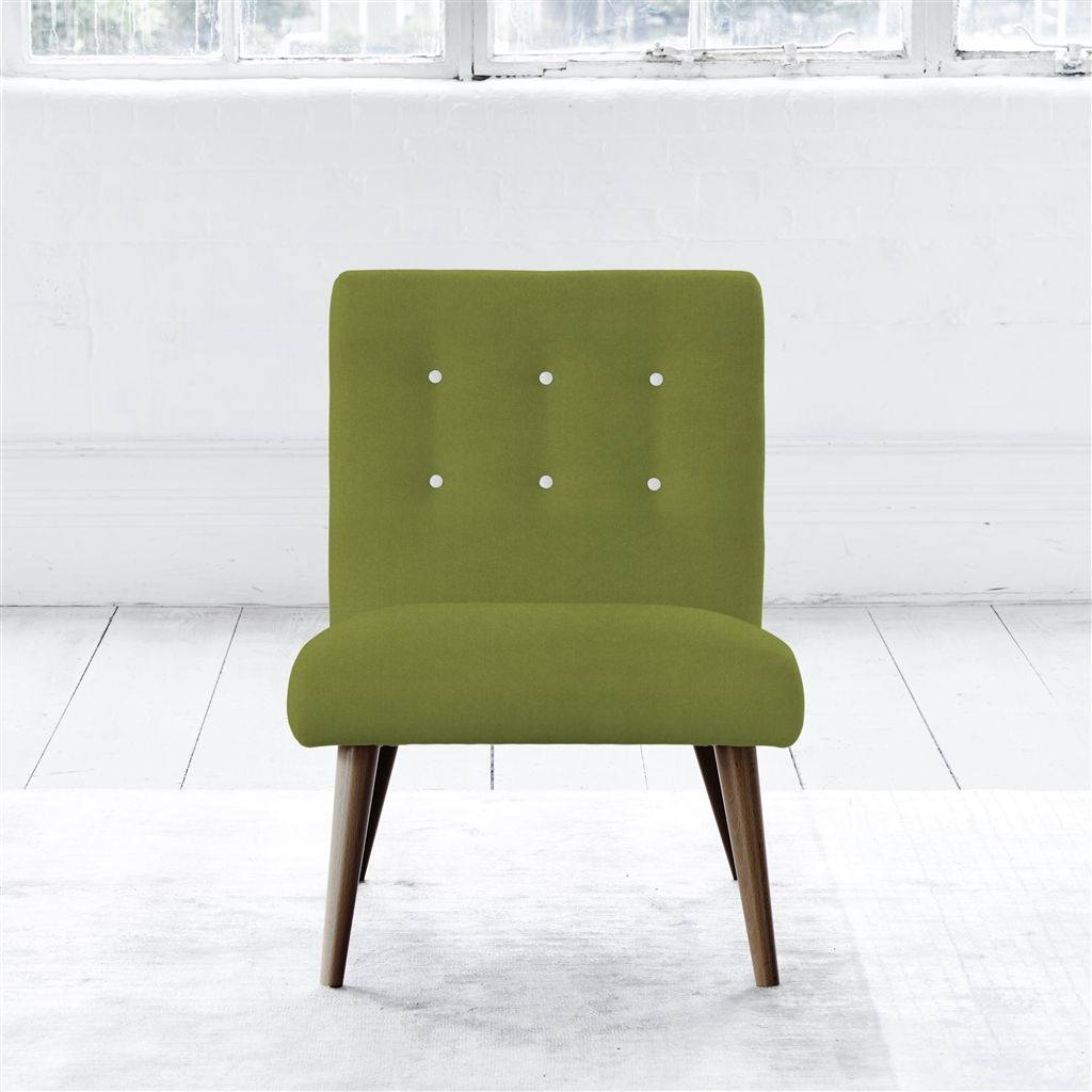 Eva Chair - White Buttons - Walnut Leg - Cassia Apple