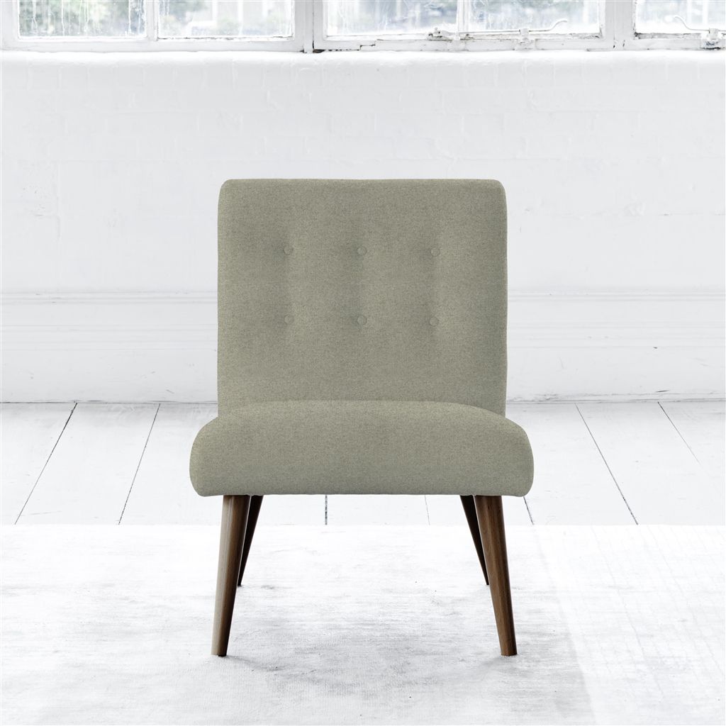 Eva Chair - Walnut Leg - Cheviot Pebble