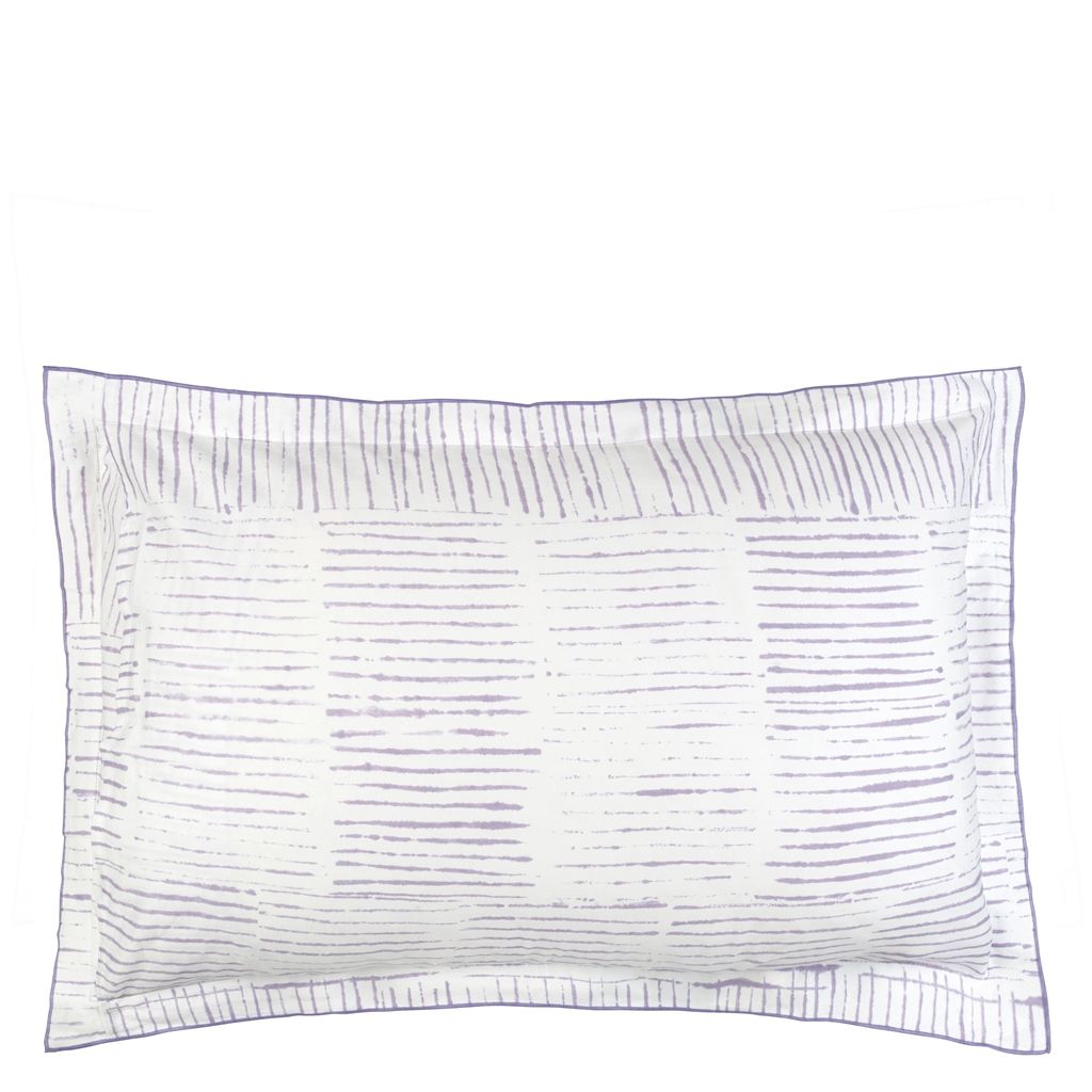 Antoinette Amethyst Oxford Pillowcase - Reverse