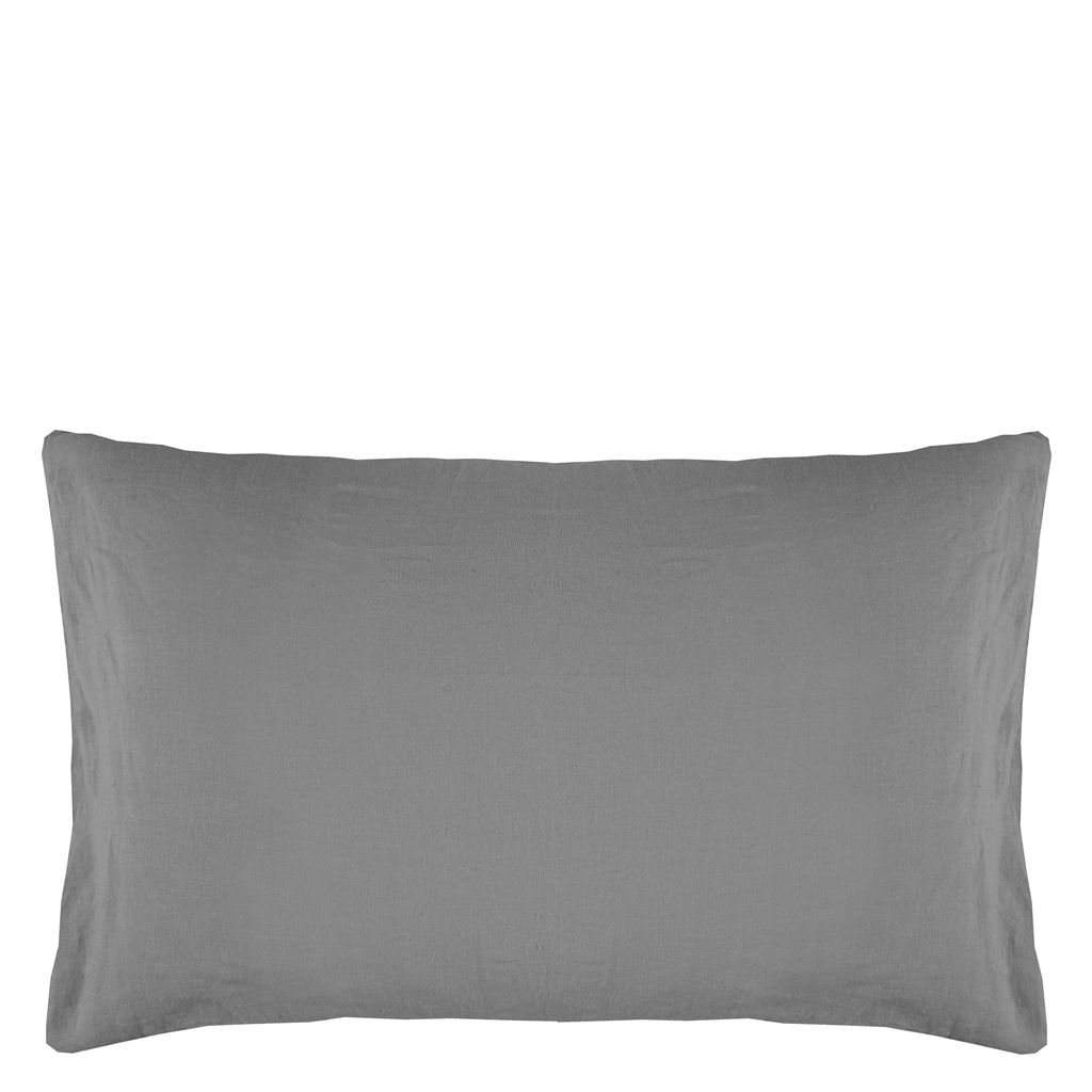 Biella Pale Grey & Dove Standard Pillowcase 