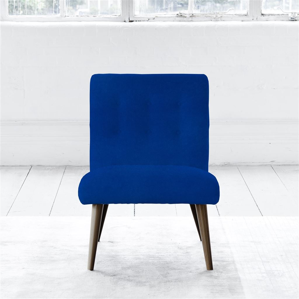Eva Chair - Walnut Leg - Cassia Cobalt