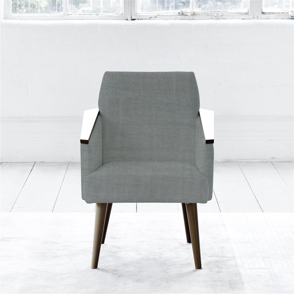 Ray - Chair - Walnut Leg - Brera Lino Zinc
