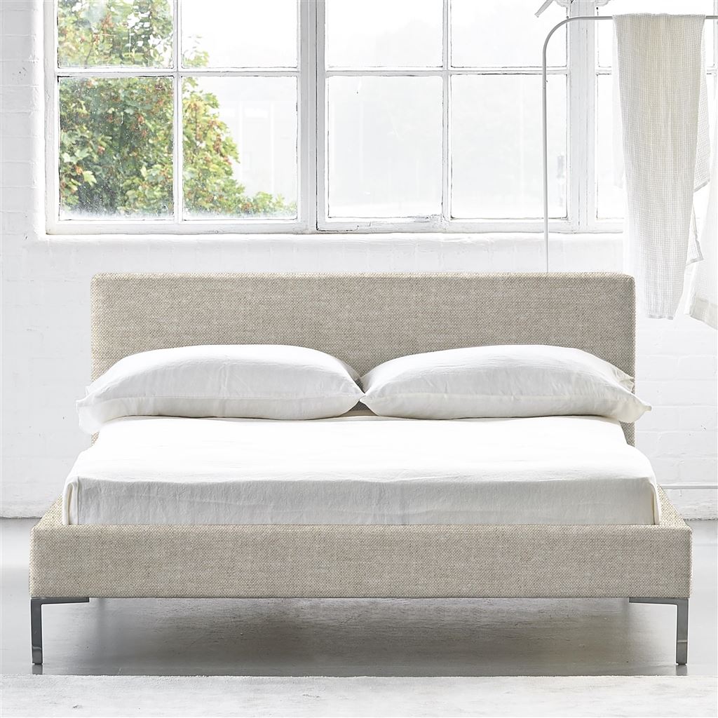 Square Low Bed -  Superking  -  Metal Leg  -  Conway Linen
