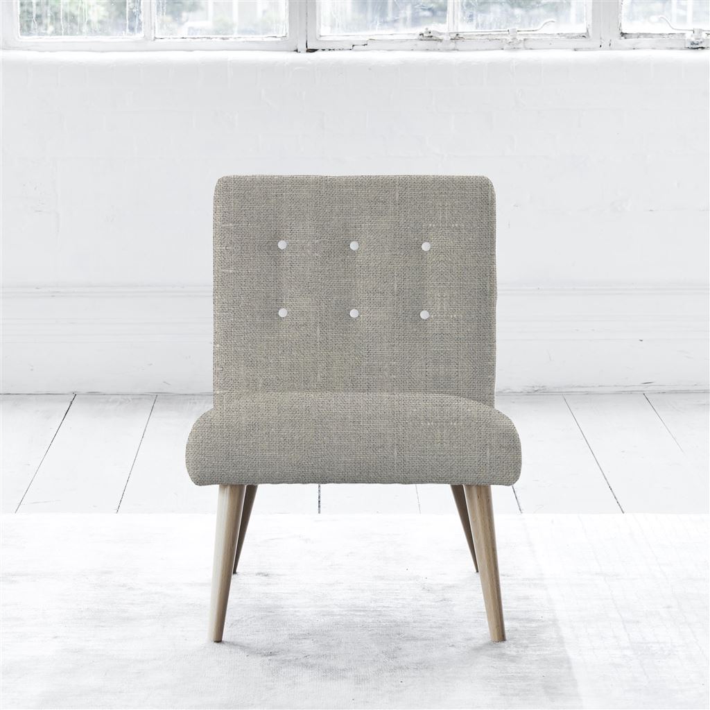 Eva Chair - White Buttonss - Beech Leg - Conway Natural