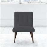 Eva Chair - Self Buttonss - Walnut Leg - Rothesay Smoke