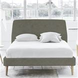 Cosmo Bed - Self Buttons - Single - Beech Leg - Zaragoza Driftwood