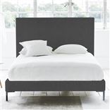 Square Bed - Double - Metal Leg - Rothesay Smoke