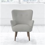 Florence Chair - Self Buttonss - Walnut Leg - Zaragoza Eggshell