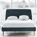 Cosmo Bed - Self Buttons - Superking - Beech Leg - Zaragoza Sea