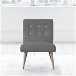 Eva Chair - White Buttonss - Beech Leg - Zaragoza Zinc