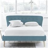 Wave King Bed in Brera Lino including a Mattress
