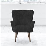 Florence Chair - Self Buttons - Walnut Leg - Elrick Granite