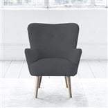 Florence Chair - Self Buttons - Beech Leg - Cassia Granite
