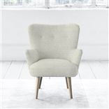 Florence Chair - Self Buttons - Beech Leg - Brera Lino Natural