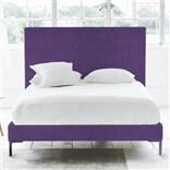 Square Bed - Superking - Metal Leg - Brera Lino Violet