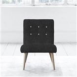 Eva Chair - White Buttons - Beech Leg - Elrick Granite